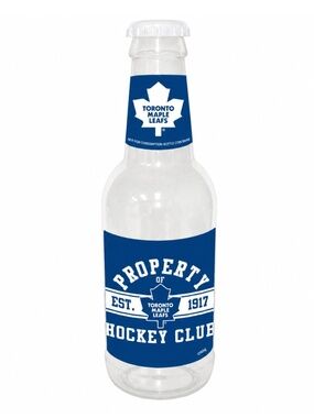 Toronto Maple Leafs Beer Bottle Coin Bank | Hockey Club Spare Change Bank | 36.2